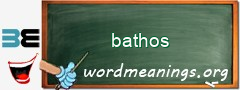 WordMeaning blackboard for bathos